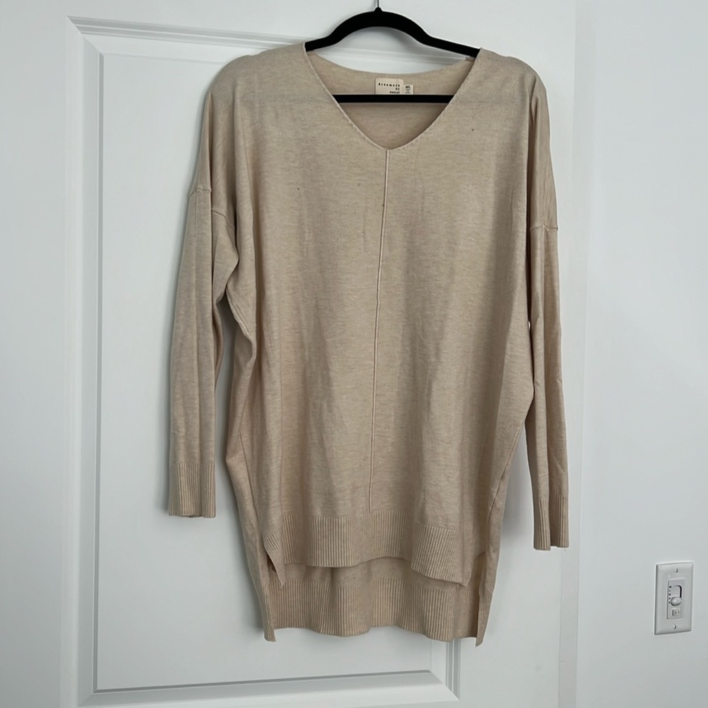 Dreamers By Debut Tan Sweater/Tunic - image 1